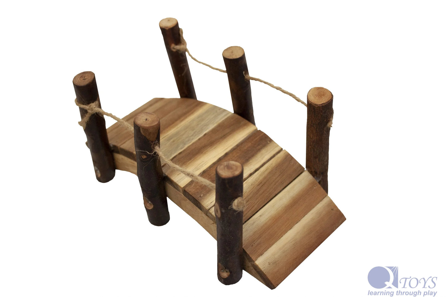 QToys Australia (USA) Natural Wooden Bridge