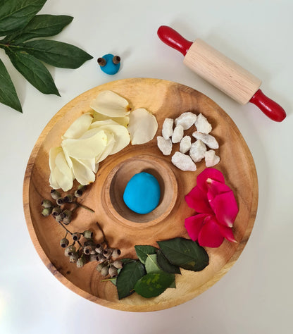 QToys Australia (USA) Round natural activity tray
