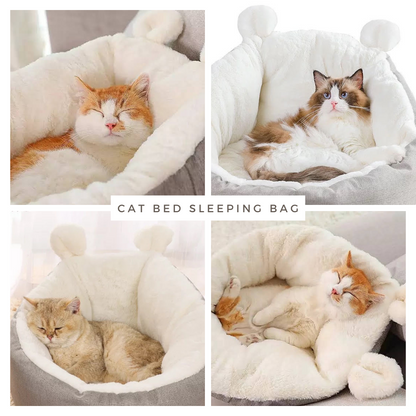 Buy 1 take 1, Small Pet Bed Sleeping Bag (Grey small)