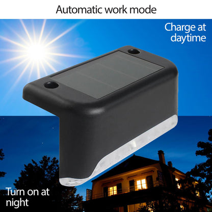 Solar LED Bright Deck Lights 4 Pcs Outdoor Garden Patio Railing Decks