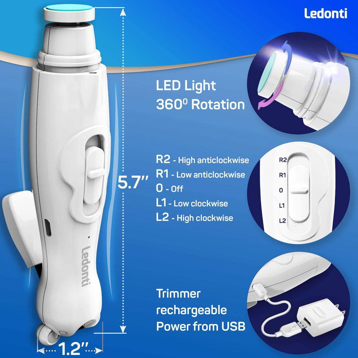 Baby Nail Trimmer Electric (Rechargeable)   Baby Nail Clippers & File