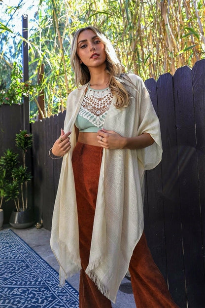 Diamond Embroidered Kimono