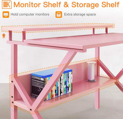 Small Desk, 27.5 Inch Small Computer Desk for Small Spaces, Compact