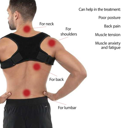 Posture Corrector Men Women Upper Back Pain Brace Clavicle Support