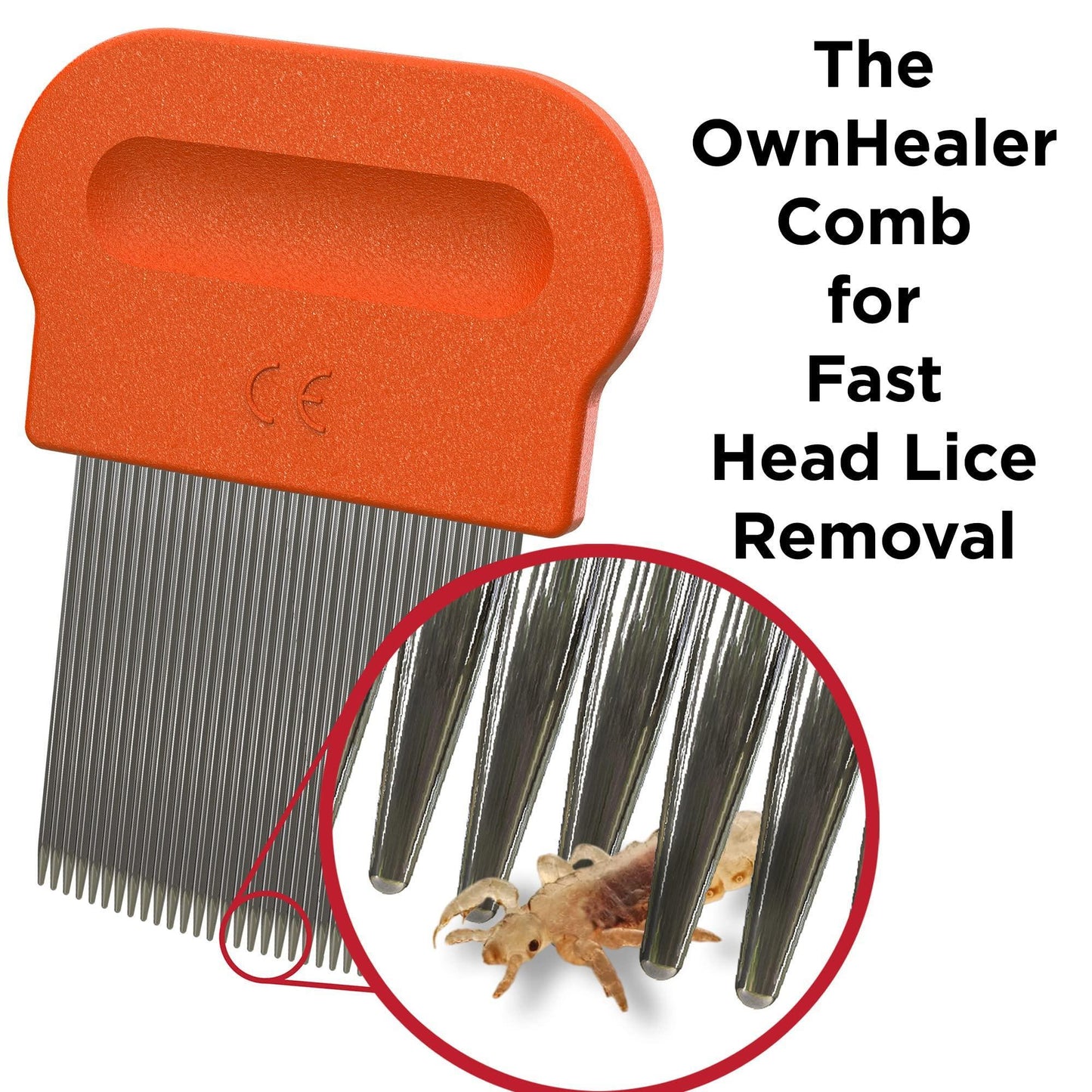 Lice Comb [Pack of 3]   Fast Removal of Lice Eggs Nits and Dandruff.