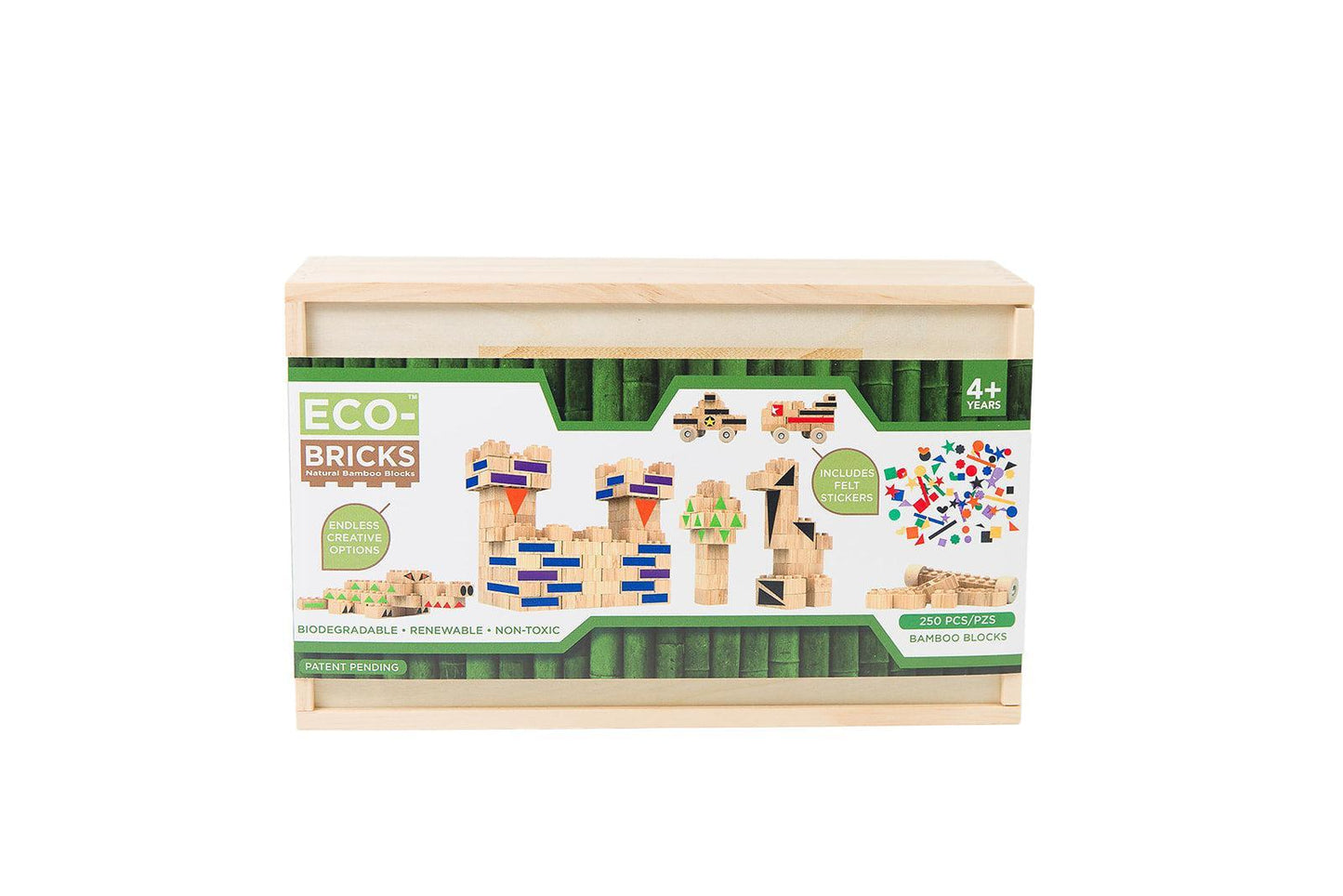 Eco-bricks Bamboo 250pcs + felt
