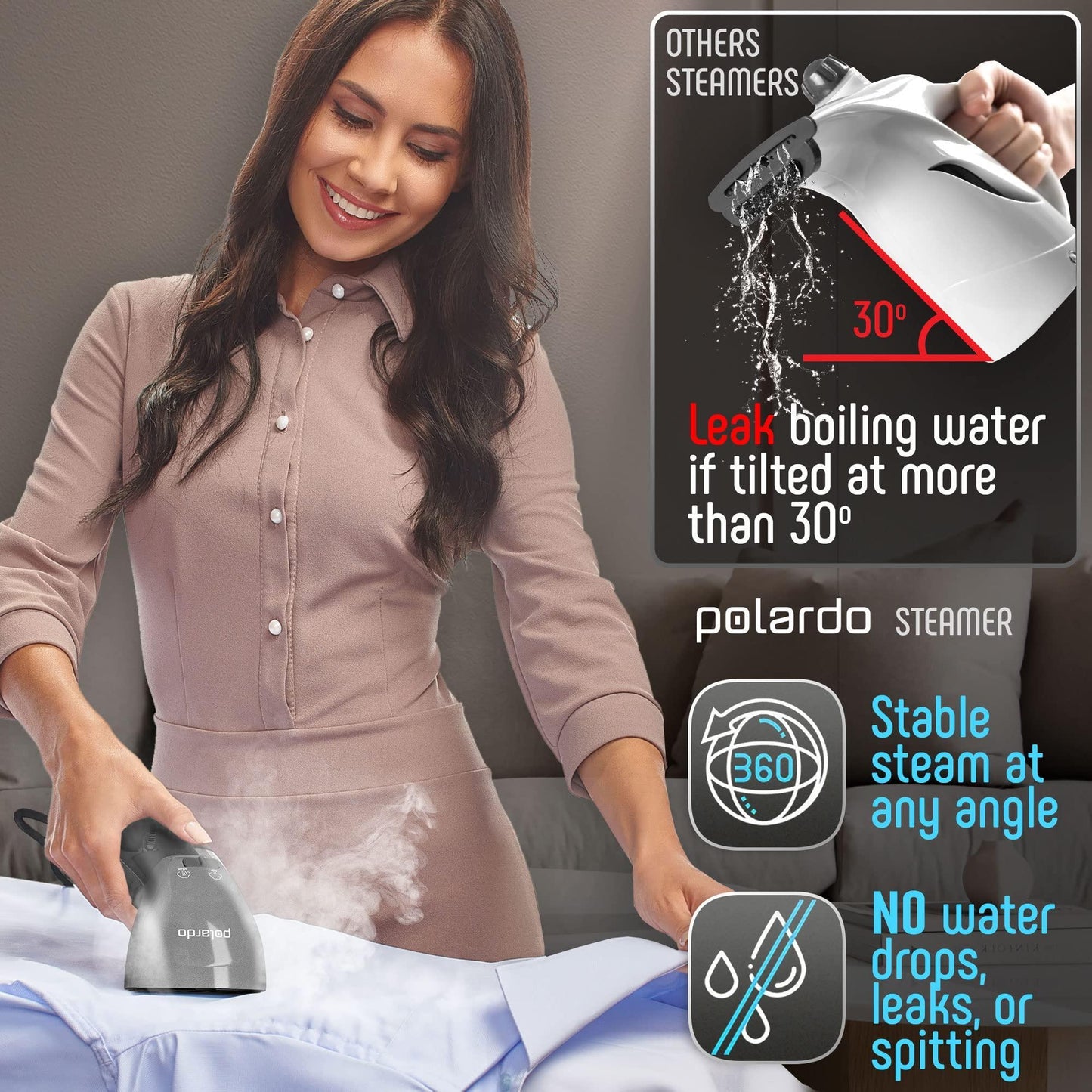 Clothing Steamer Travel Size Vacation Essentials HandHeld Portable