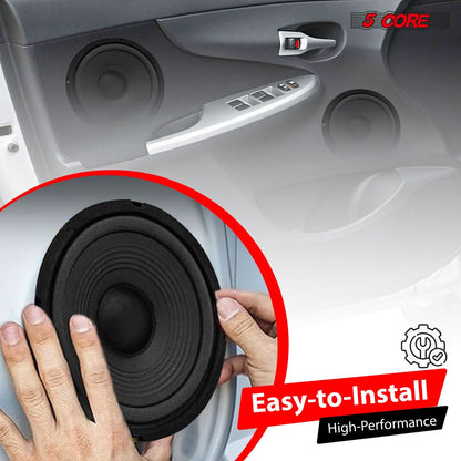 5Core 6.5 Inch Subwoofer speaker 300Watt Car Subwoofer 4Ohm