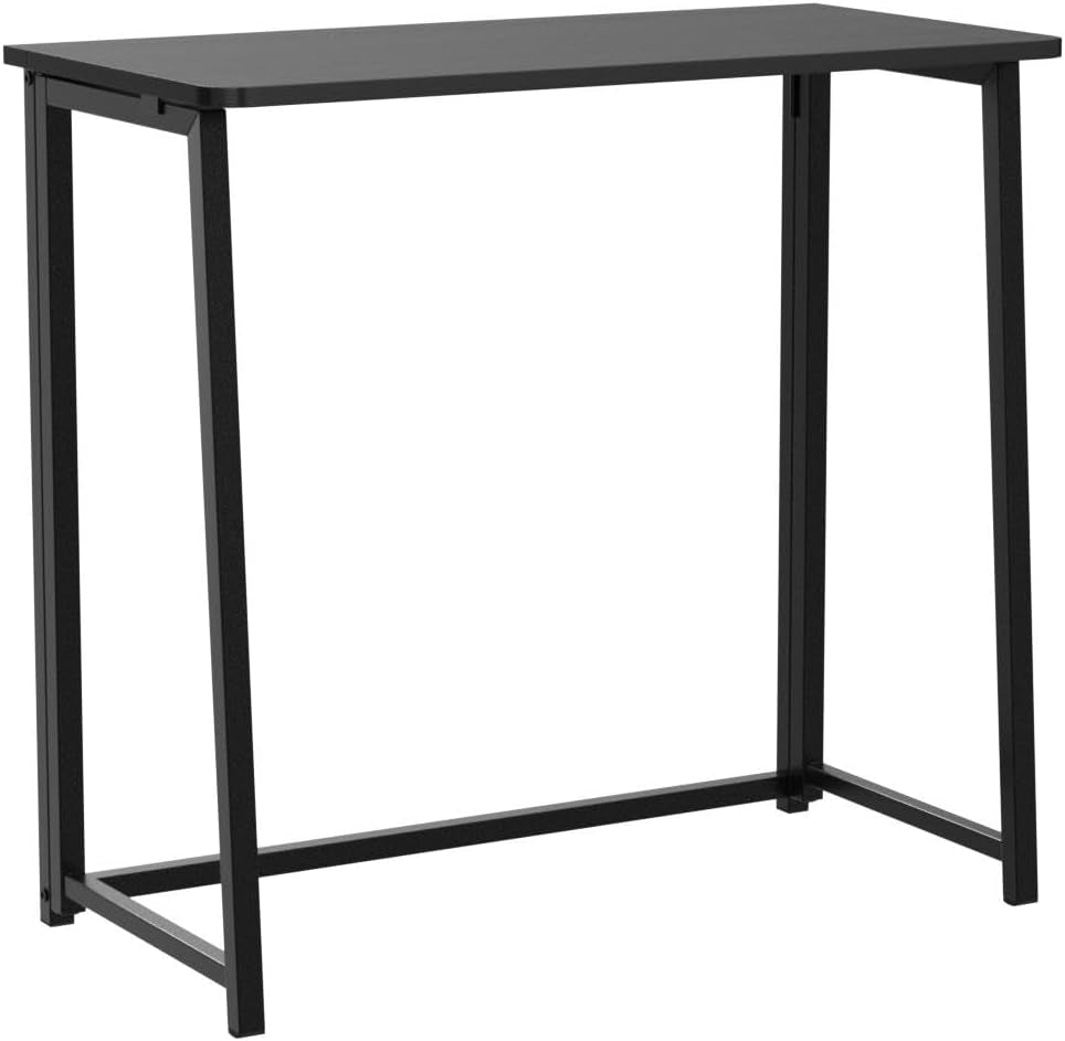Folding Computer Desk, Small Writing Foldable Desk 31.5", Space-Saving