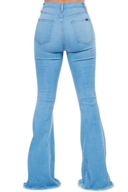 Bell Bottom Jean in Light Wash- Inseam 34