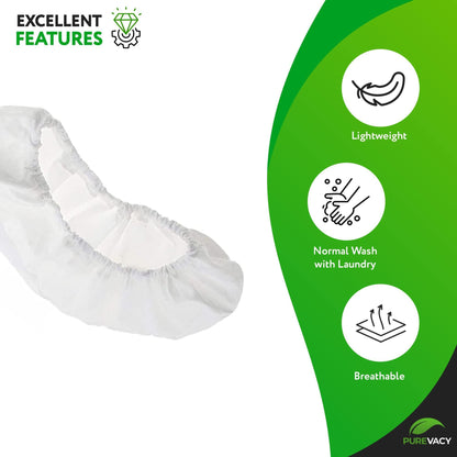 PUREVACY Disposable Face Cradle Covers 13‚Äù White Polypropylene