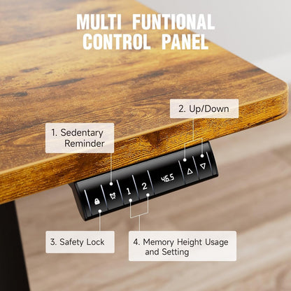 47.2 Inch Electric Standing Desk, Height Adjustable Sit Stand Up,