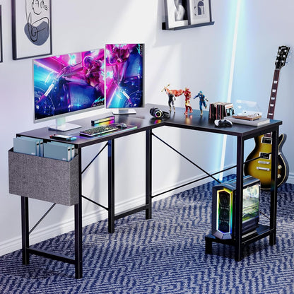 L Shaped Computer Desk - Gaming Table Corner Desk 50 Inch PC Writing