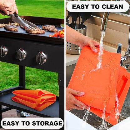 Silicone Griddle Mat | Food Grade Silicone Grill Mat | Protect the Top