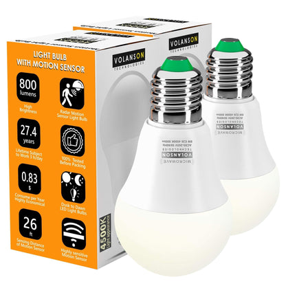 Motion Sensor Light Bulb Radar Outdoor Indoor Daylight Motion