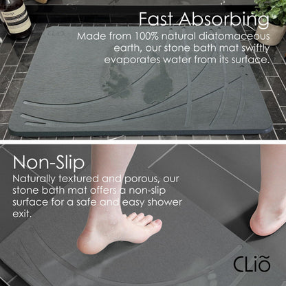 Premium Stone Bath Mat Large   Double Sided Non Slip Fast Drying Mat