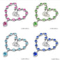 Happy Hearts - Clear & Colorful Swarovski Crystals