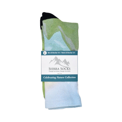 Sierra Socks Hikers Haven Pattern CoolMax Socks, Nature Collection for