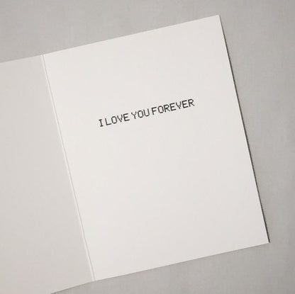 I Love You Forever BASICally Awesome Computer Programming Card