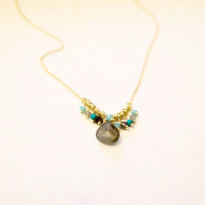 Smoky Quartz Drop Necklace
