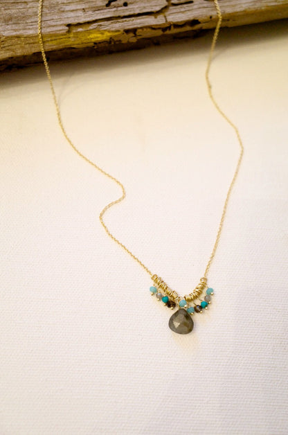Smoky Quartz Drop Necklace