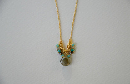 Smoky Quartz Drop Necklace