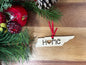 Tennessee State Wood Christmas Ornament