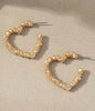 HEART HOOP EARRING