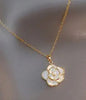 EPOXY FLOWER PENDANT NECKLACE