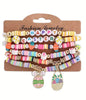 EASTER THEME 6 STRETCH BRACELET SET