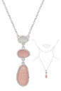 SEALIFE THEME SEAGLASS DANGLE DROP PENDANT NECKLACE