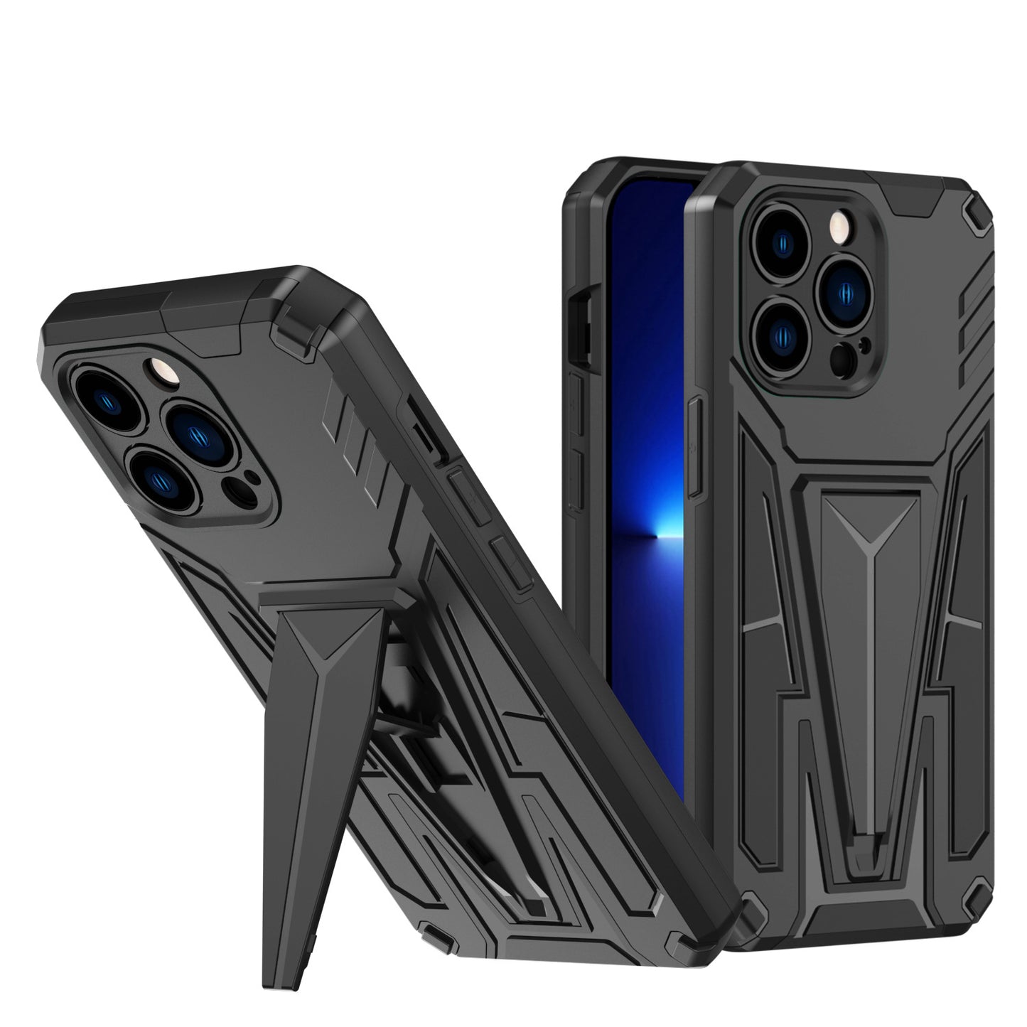 KIKO Military Grade Armor Shockproof Kickstand Case for iPhone 13 Pro