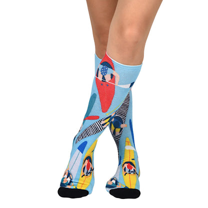 Sierra Socks Kayak Fever Pattern CoolMax Socks, Nature Collection for