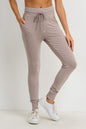 Highwaist Slim-Fit Cuffed Joggers