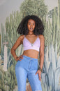 Waistband Loop Lace Brami – Feminine Stretchy Cami Top