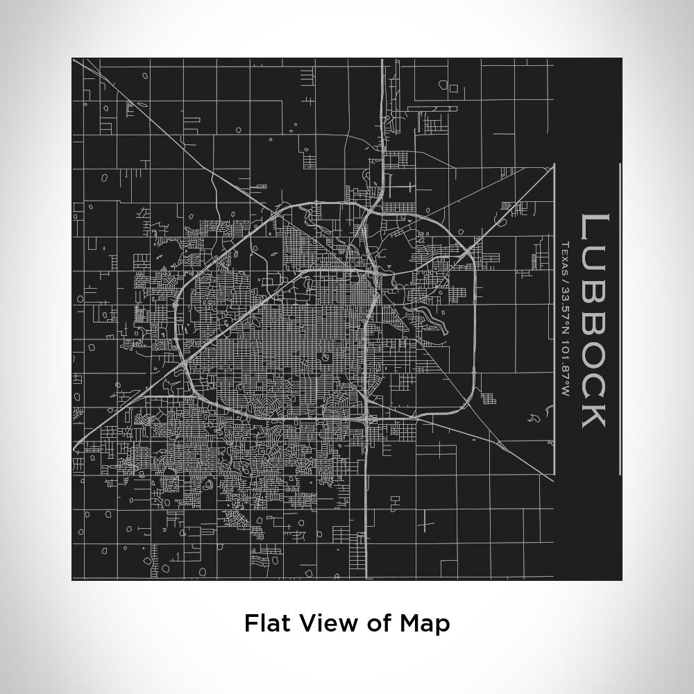 Lubbock - Texas Map Tumbler in Matte Black