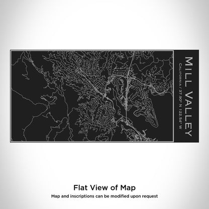 Mill Valley - California Map Insulated Bottle in Matte Black