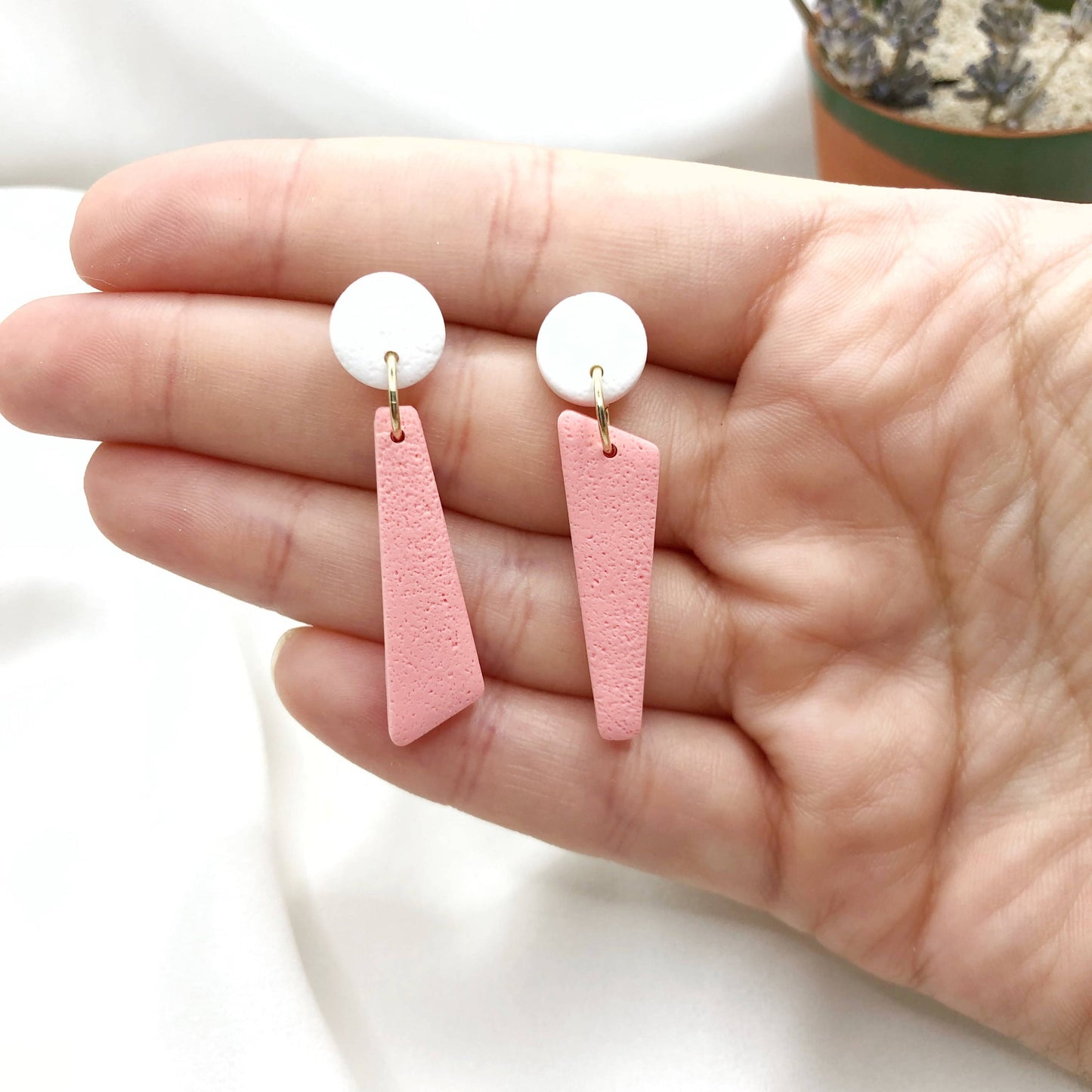 Stylish Asymmetrical Earrings - Anti Allergic Earbacks - Gift for
