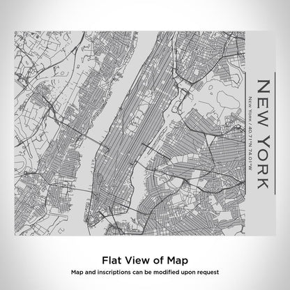 New York - New York Map Bottle with Bamboo Top