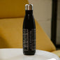 Oklahoma City - Oklahoma Map Insulated Bottle in Matte Black