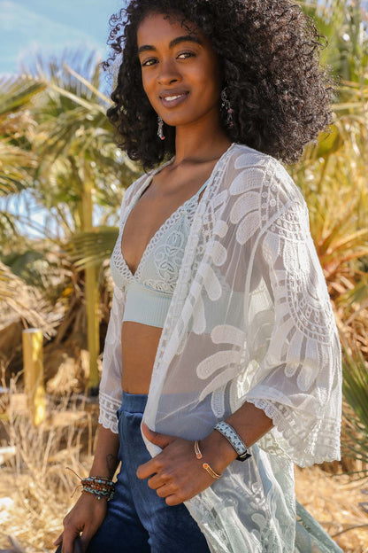 Ombre Bohemian Lace Kimono