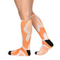 Sierra Socks Orange Creamsicle Pattern CoolMax Socks, Nature