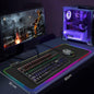 Ninja Dragons RGB Gaming 1 Touch Light Up Mouse Pad - Large Size