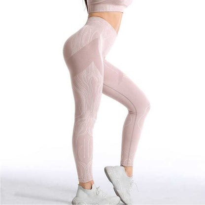 Seamless Sports Set Women Crop Top Bra Leggings Sports Shorts Yoga