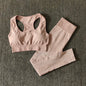 Seamless Sports Set Women Crop Top Bra Leggings Sports Shorts Yoga