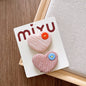 Collection of Versatile Sweet Candy-Colored Love Heart Fabric Hair