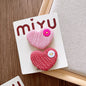 Collection of Versatile Sweet Candy-Colored Love Heart Fabric Hair