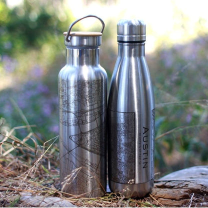 Rehoboth Beach - Delaware Map Insulated Bottle
