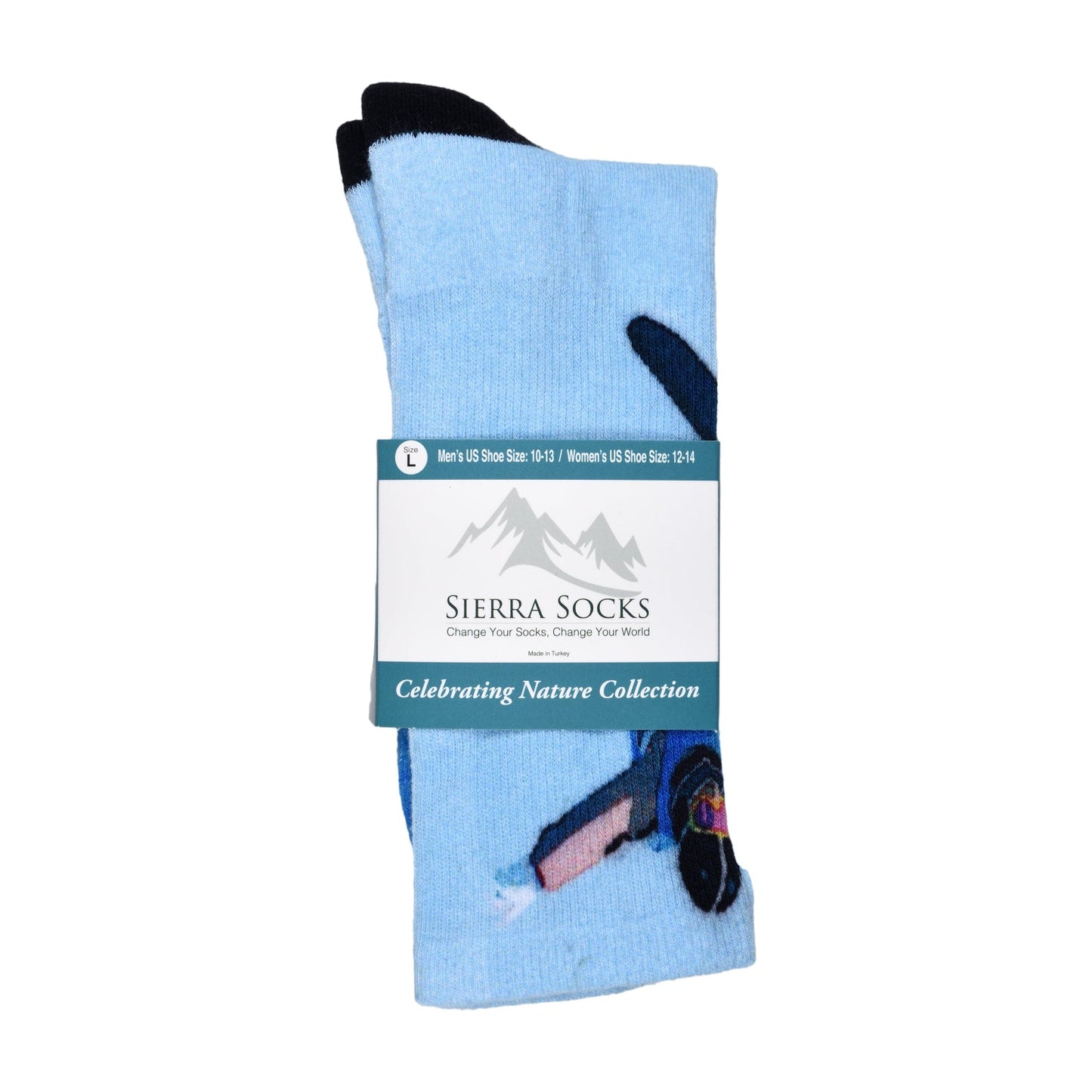 Sierra Socks Sky High Pattern CoolMax Socks, Nature Collection for Men