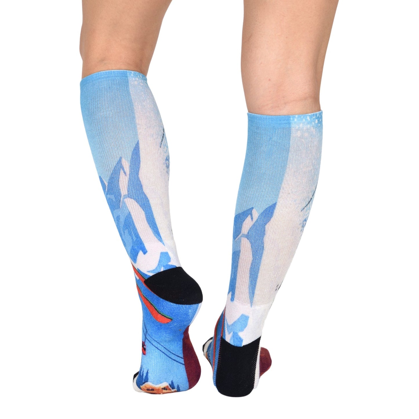 Sierra Socks Slippery Slopes Pattern CoolMax Socks, Nature Collection